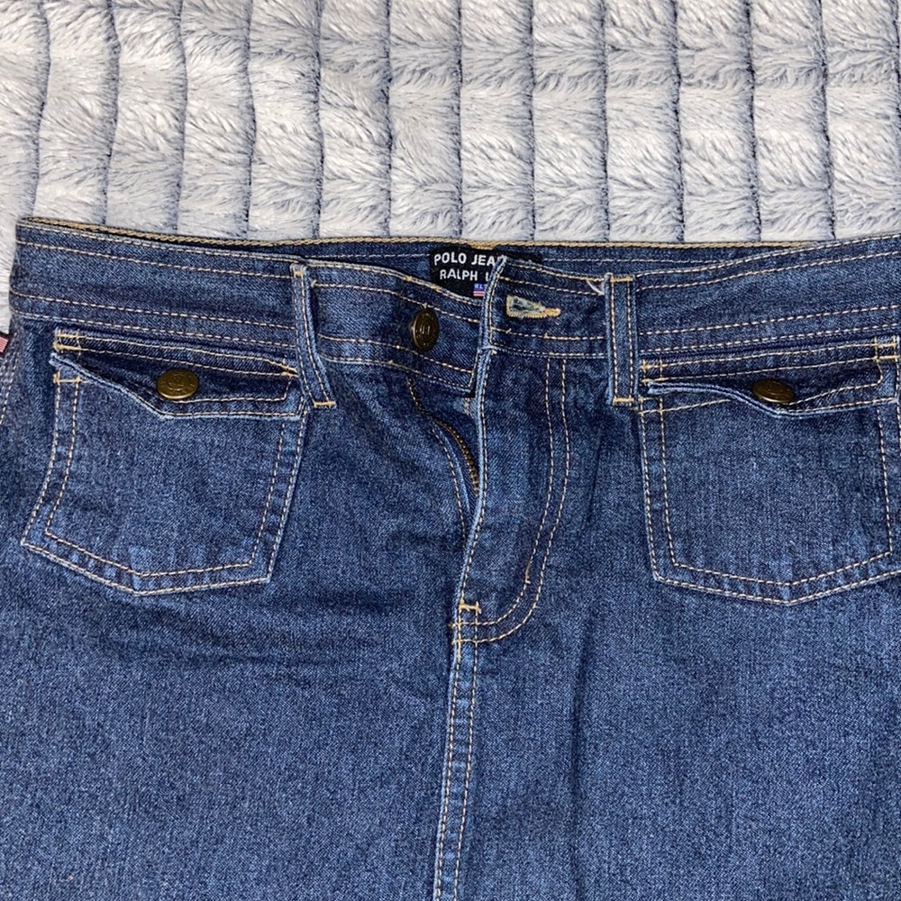 Polo jean skirt